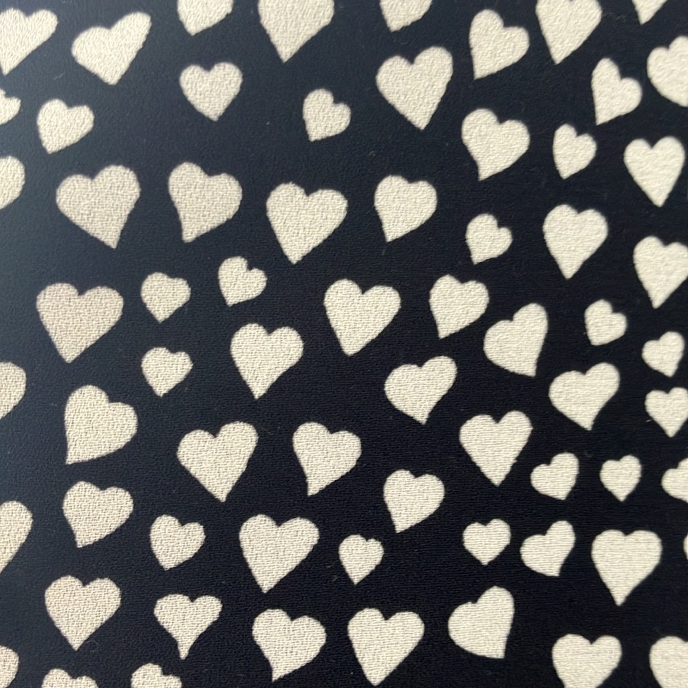 J Crew heart print elastic waist cute long sleeve dress work school EUC 2 love - Picture 5 of 13